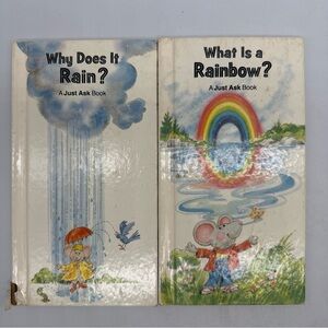 Kids Book Set 2 - Why Does It Rain? & What Is a Rainbow? A Just Ask Book